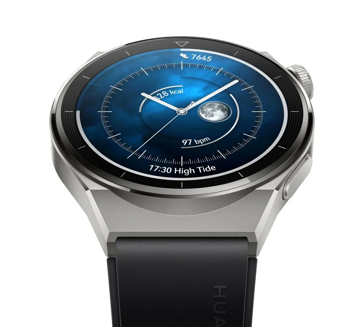 Smart saat HUAWEI GT 3 Pro 46mm NFC Light Titanium Case Black